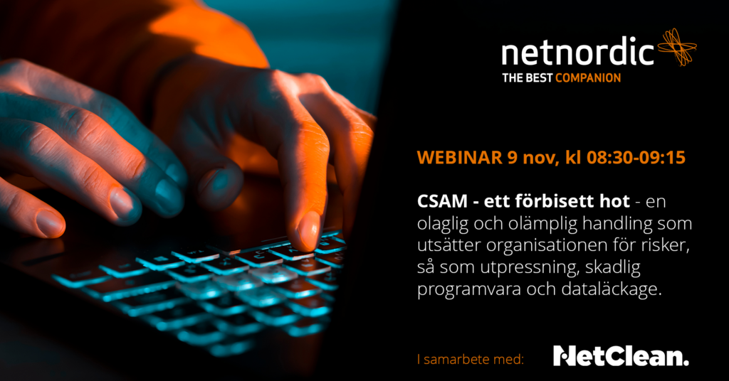 Webinar – CSAM – ett förbisett hot (9 nov 2023)